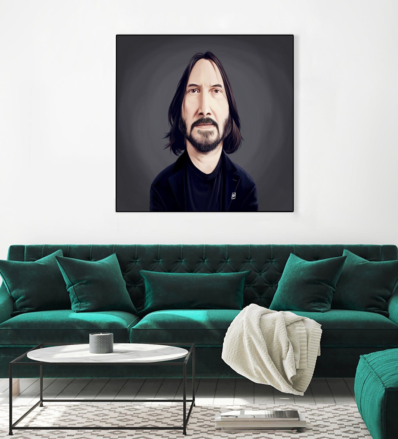 Keanu Reeves by Rob Snow on GIANT ART - black digital painting