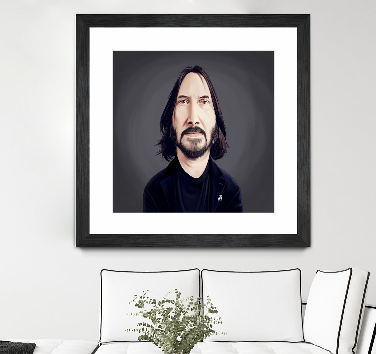 Keanu Reeves by Rob Snow on GIANT ART - black digital painting