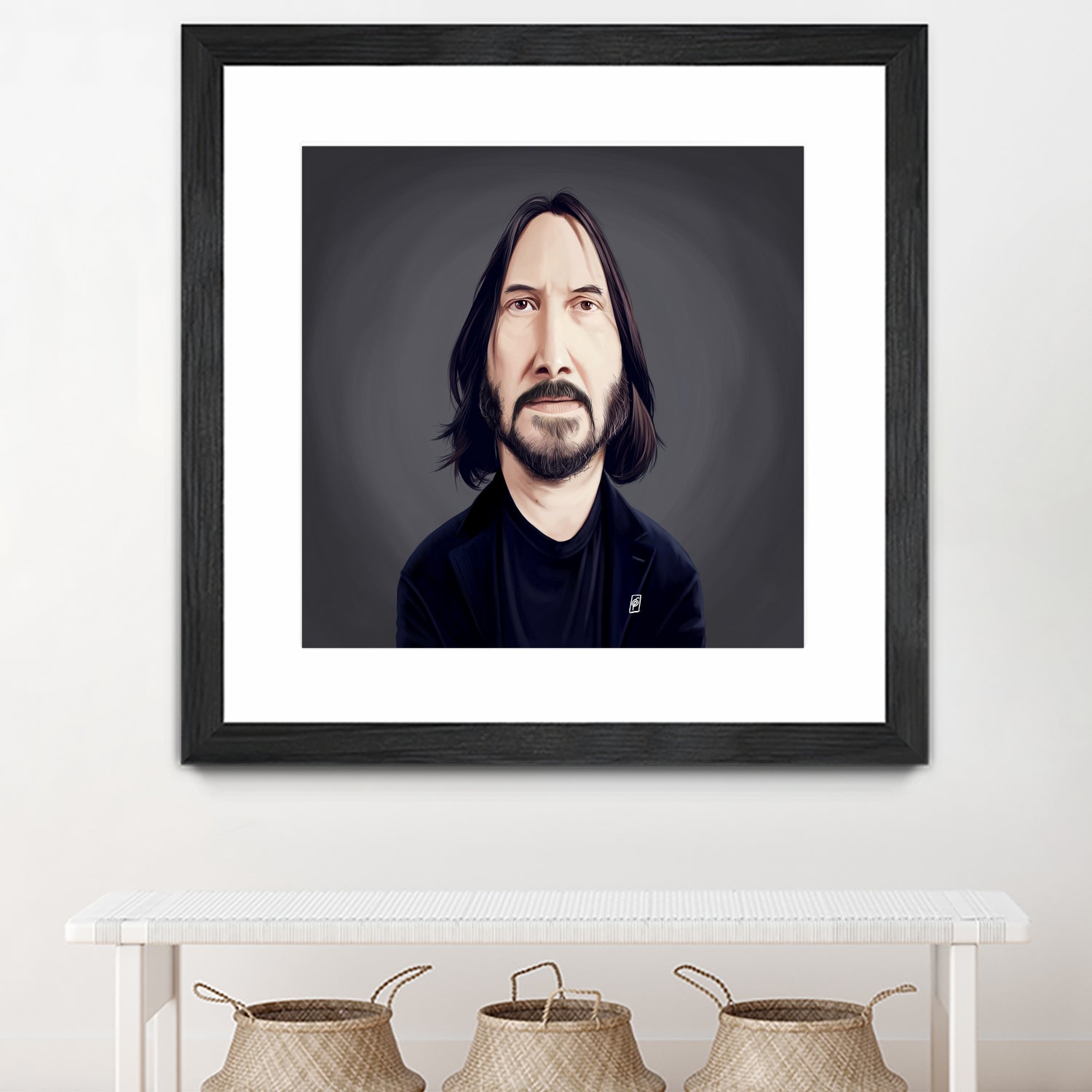 Keanu Reeves by Rob Snow on GIANT ART - black digital painting