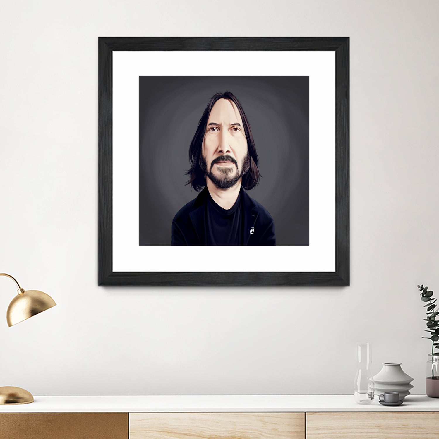 Keanu Reeves by Rob Snow on GIANT ART - black digital painting