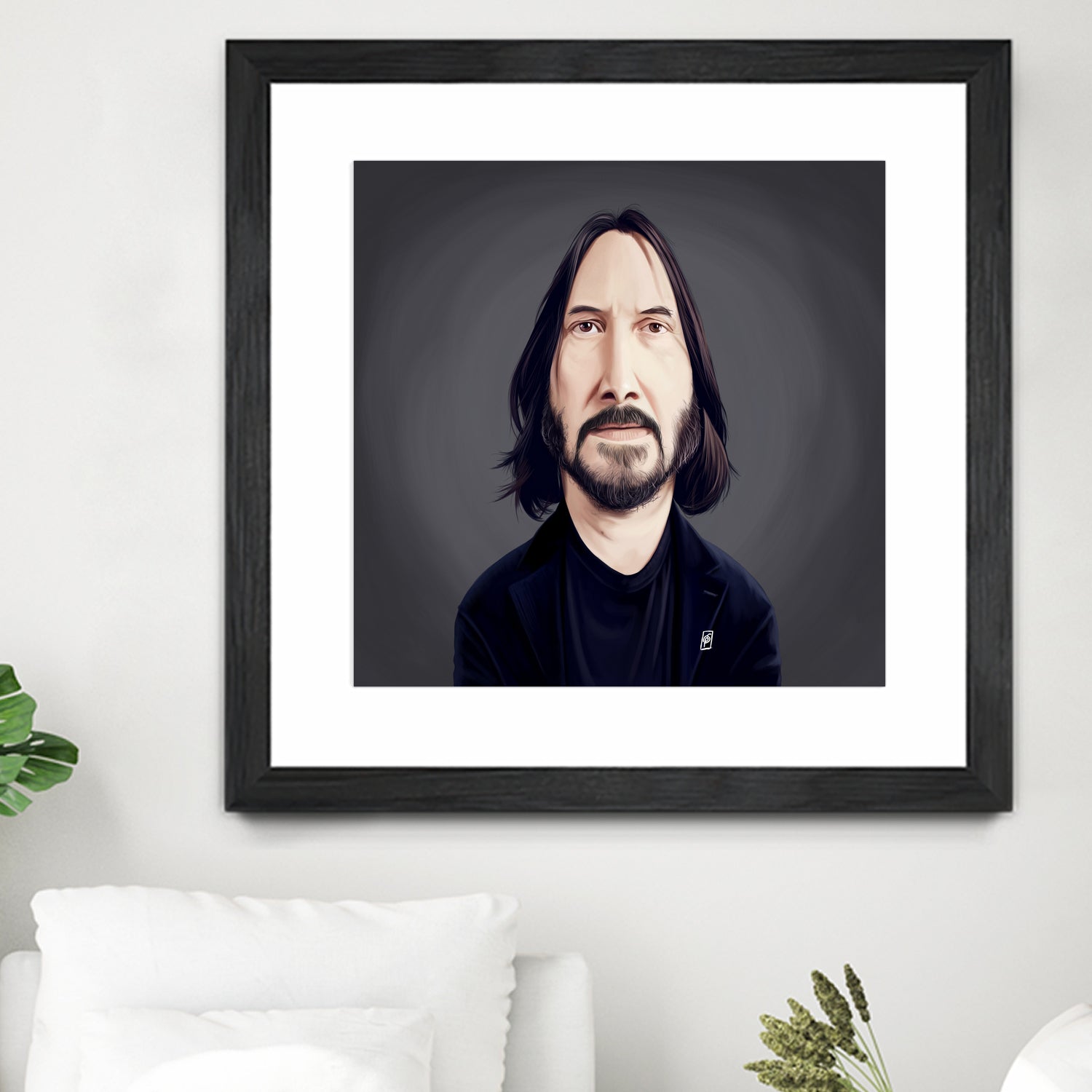 Keanu Reeves by Rob Snow on GIANT ART - black digital painting