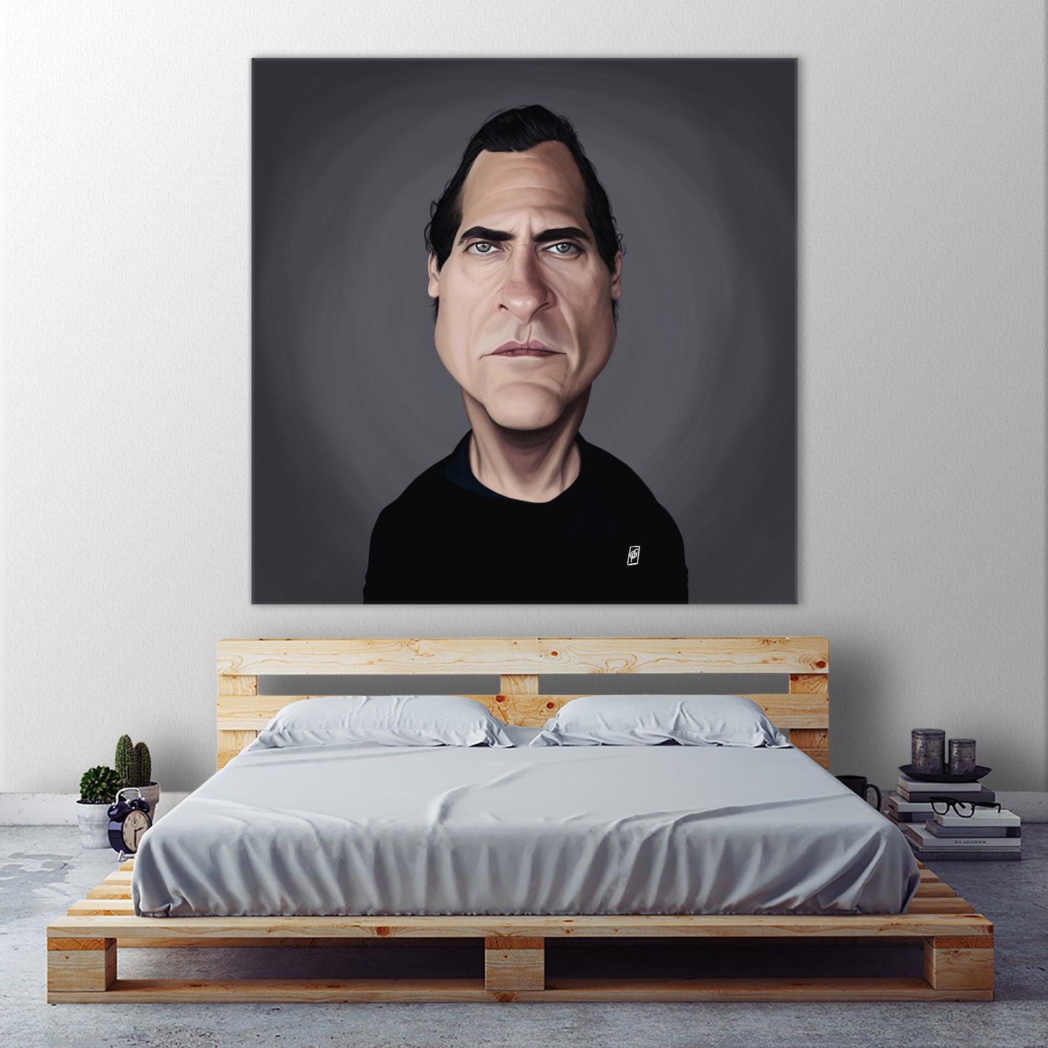 Joaquin Phoenix by Rob Snow on GIANT ART - black digital painting