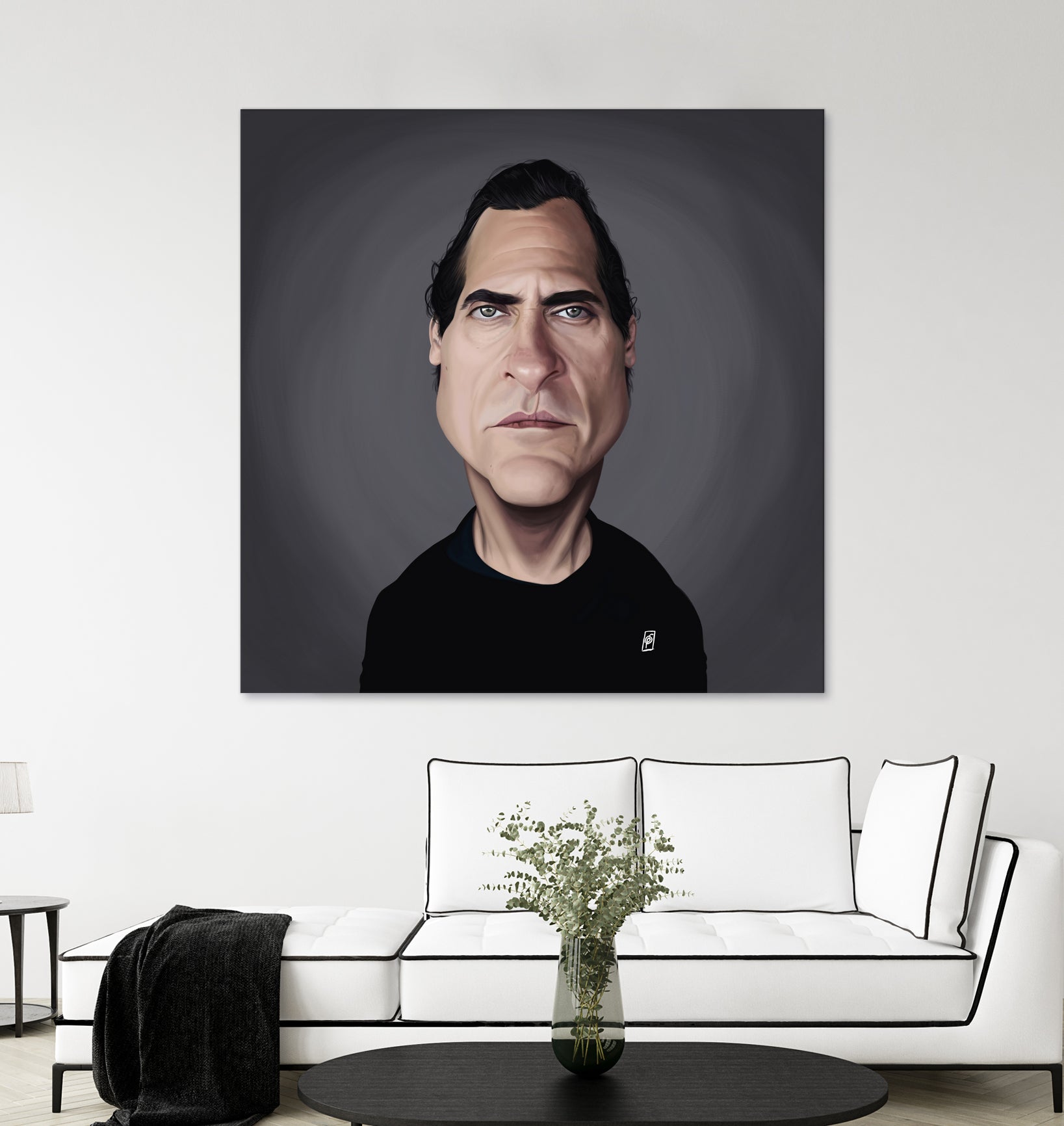 Joaquin Phoenix by Rob Snow on GIANT ART - black digital painting