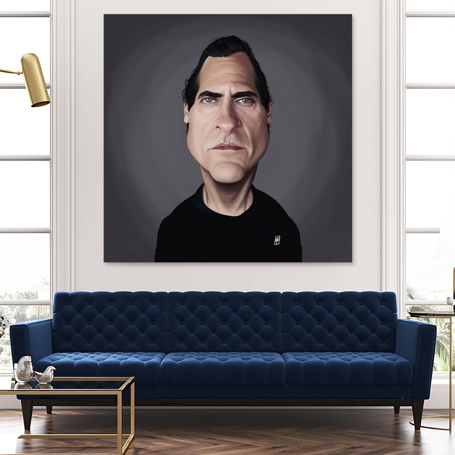 Joaquin Phoenix by Rob Snow on GIANT ART - black digital painting