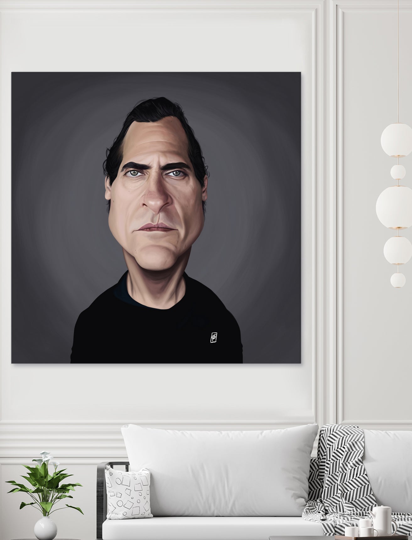 Joaquin Phoenix by Rob Snow on GIANT ART - black digital painting