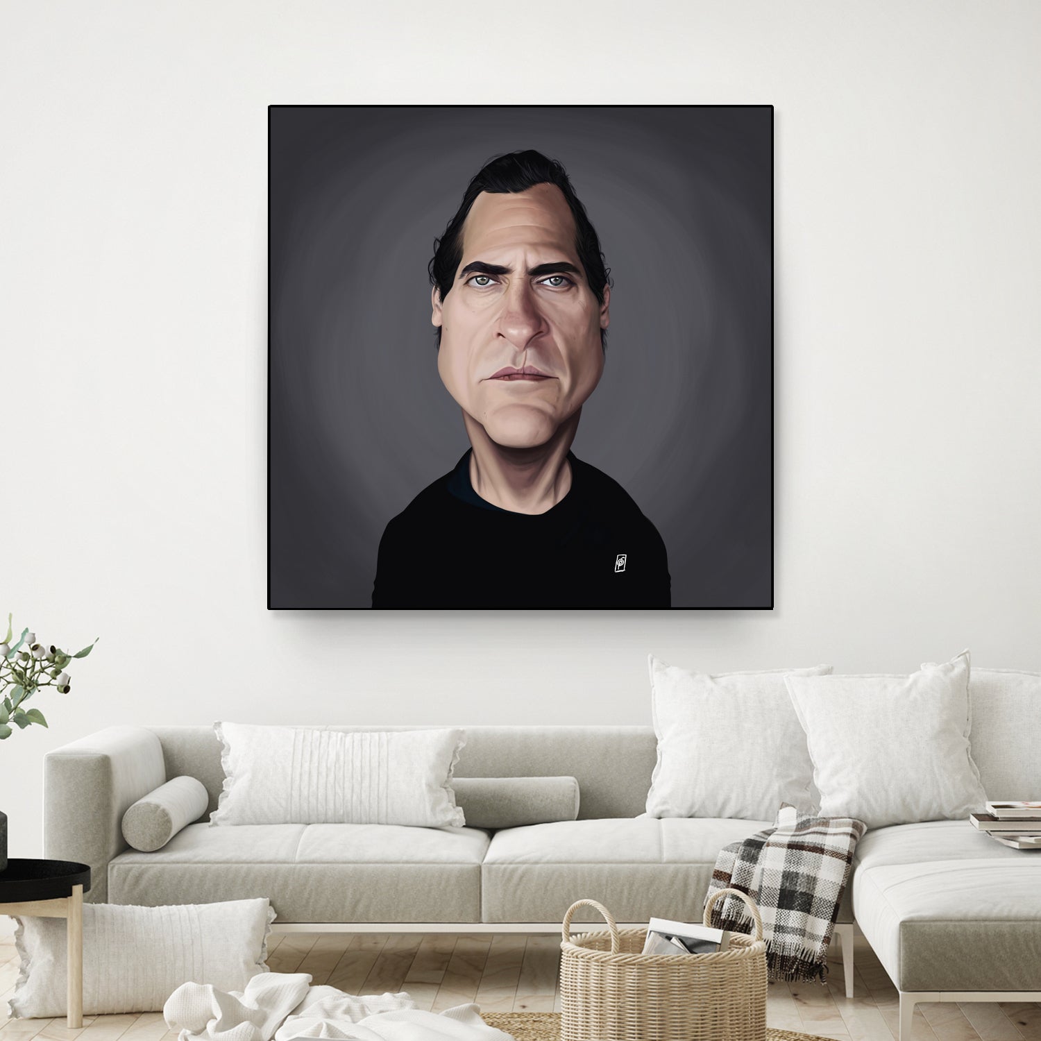 Joaquin Phoenix by Rob Snow on GIANT ART - black digital painting