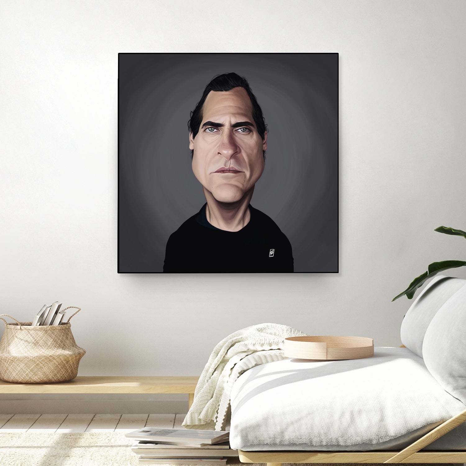 Joaquin Phoenix by Rob Snow on GIANT ART - black digital painting