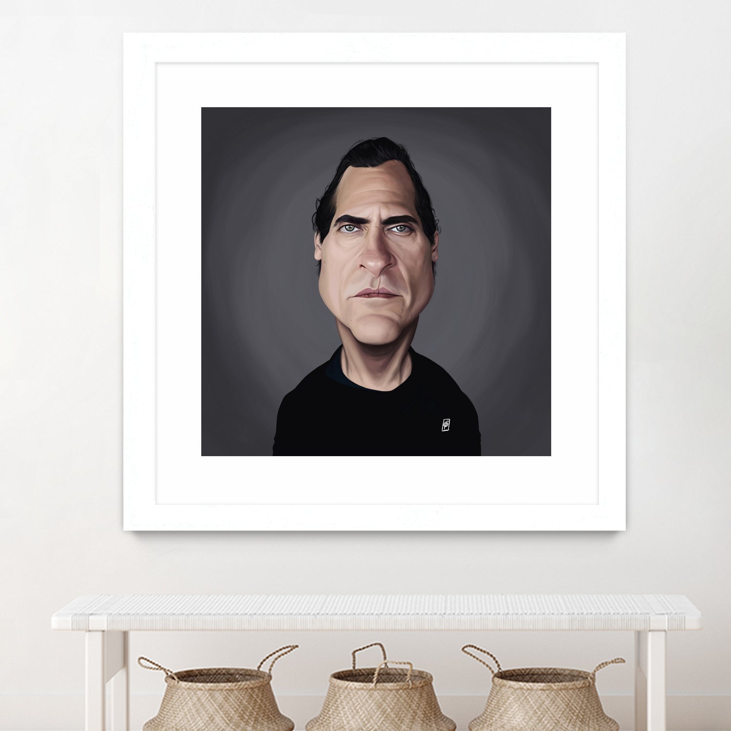 Joaquin Phoenix by Rob Snow on GIANT ART - black digital painting