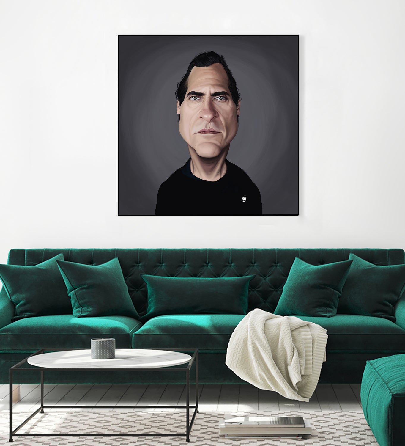 Joaquin Phoenix by Rob Snow on GIANT ART - black digital painting