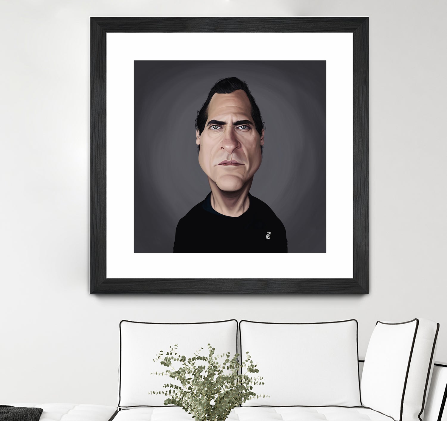 Joaquin Phoenix by Rob Snow on GIANT ART - black digital painting