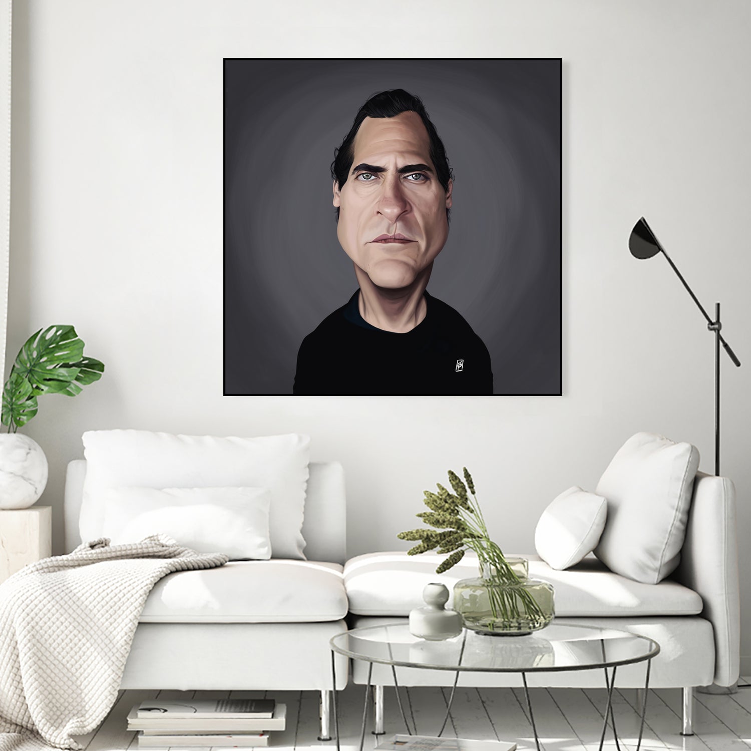 Joaquin Phoenix by Rob Snow on GIANT ART - black digital painting