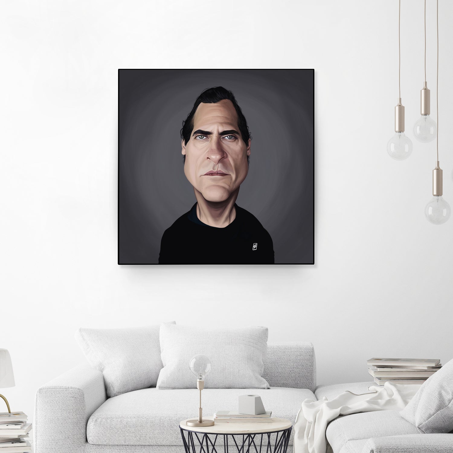 Joaquin Phoenix by Rob Snow on GIANT ART - black digital painting