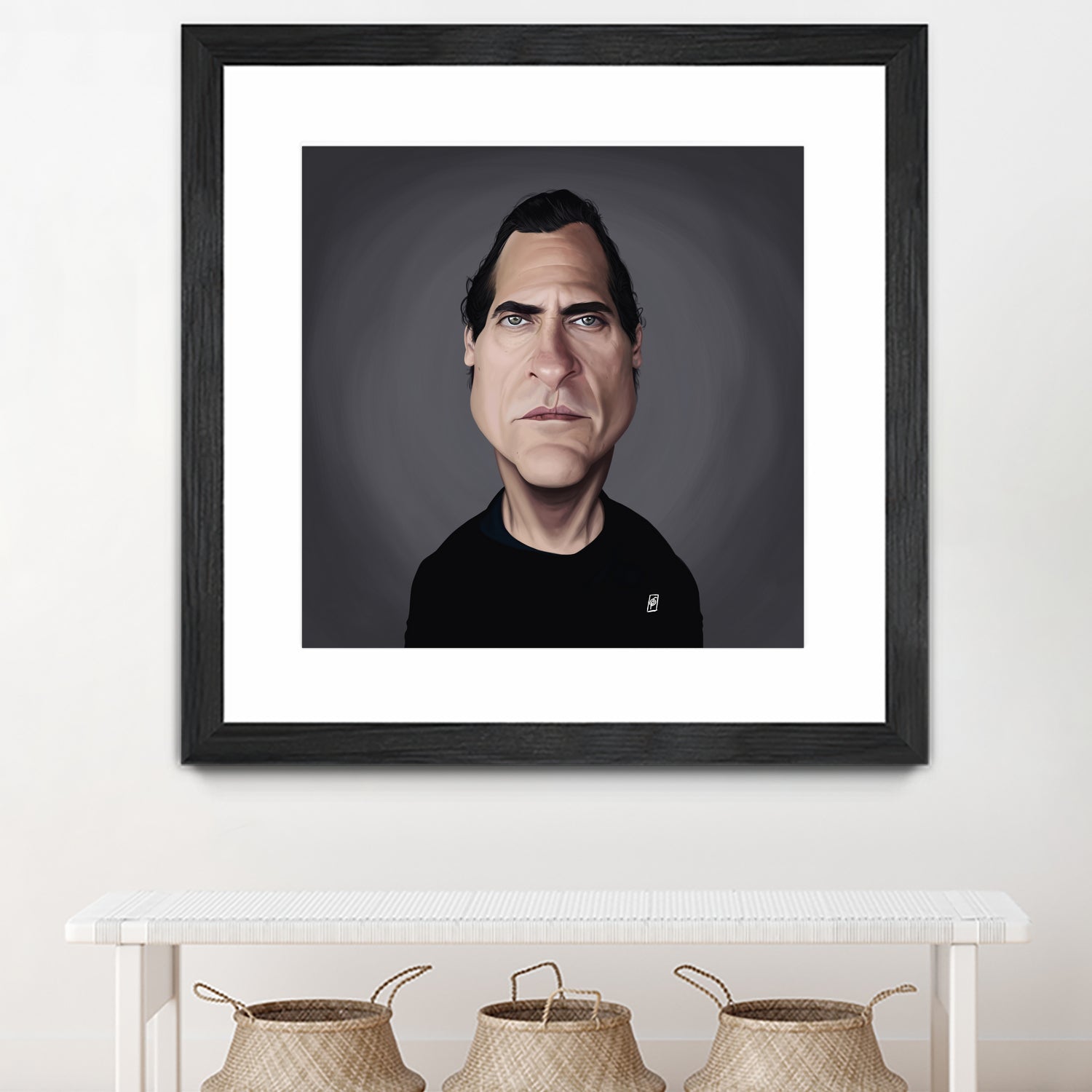 Joaquin Phoenix by Rob Snow on GIANT ART - black digital painting