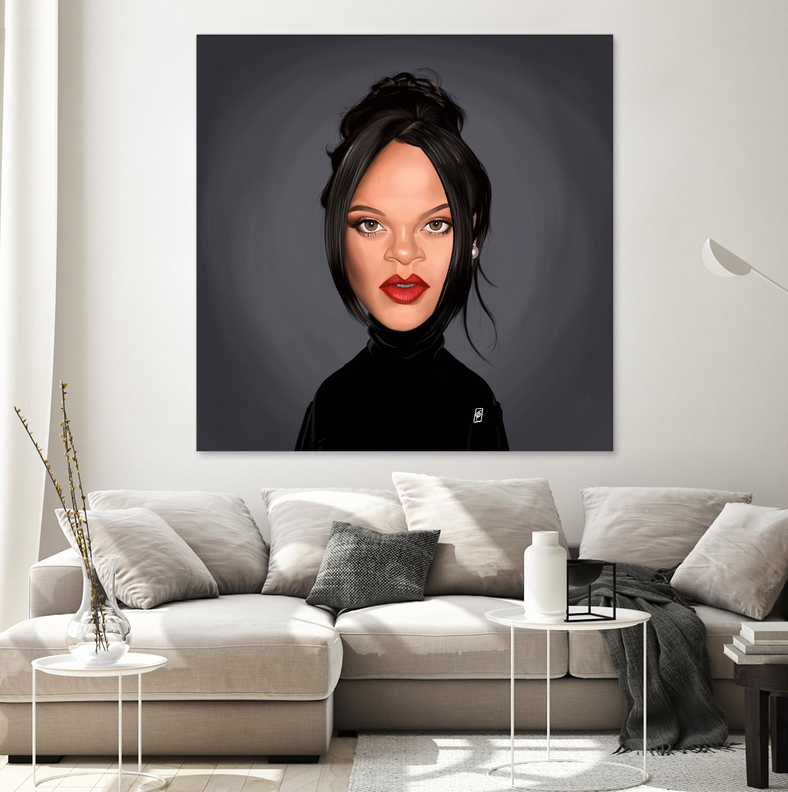 Rihanna by Rob Snow on GIANT ART - black digital painting