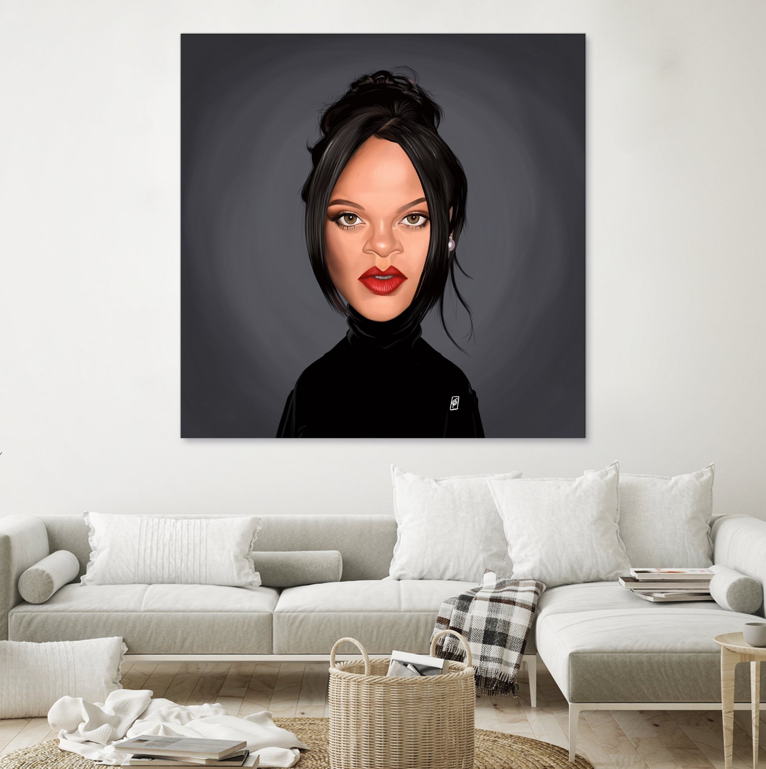 Rihanna by Rob Snow on GIANT ART - black digital painting