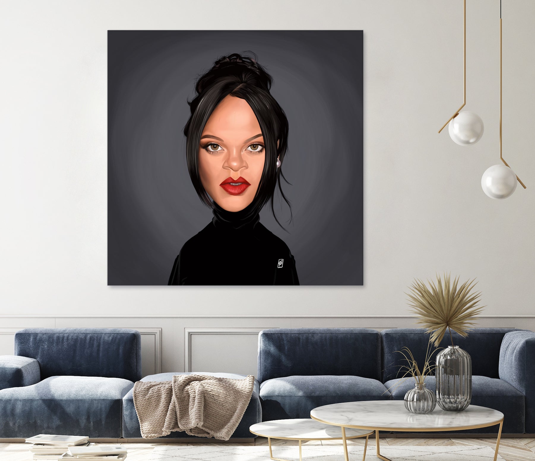 Rihanna by Rob Snow on GIANT ART - black digital painting