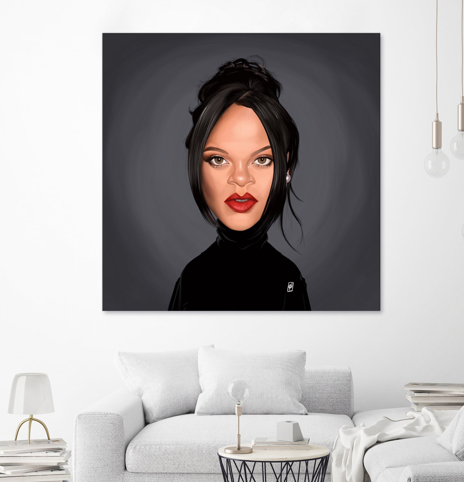 Rihanna by Rob Snow on GIANT ART - black digital painting