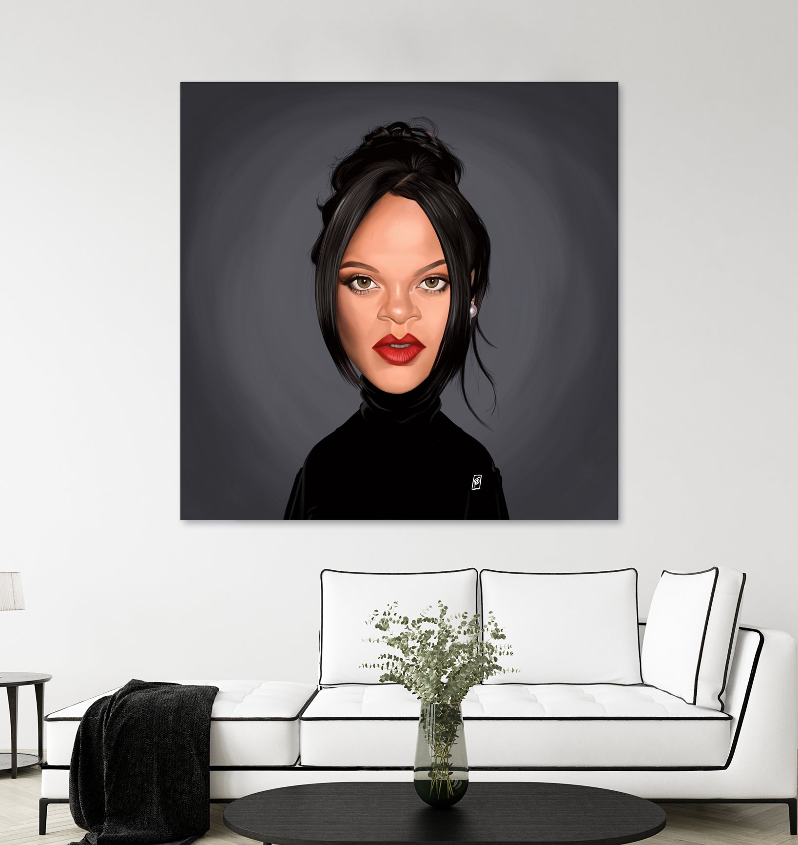 Rihanna by Rob Snow on GIANT ART - black digital painting