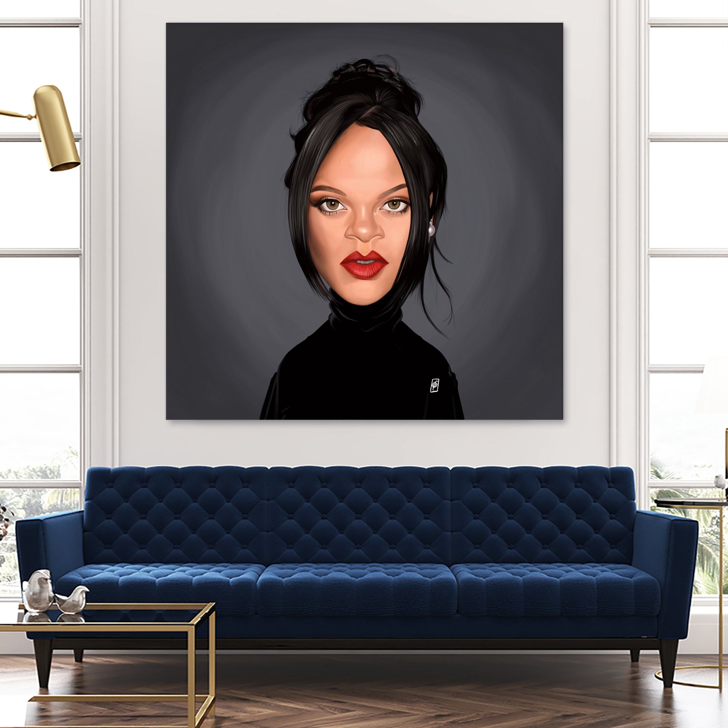 Rihanna by Rob Snow on GIANT ART - black digital painting