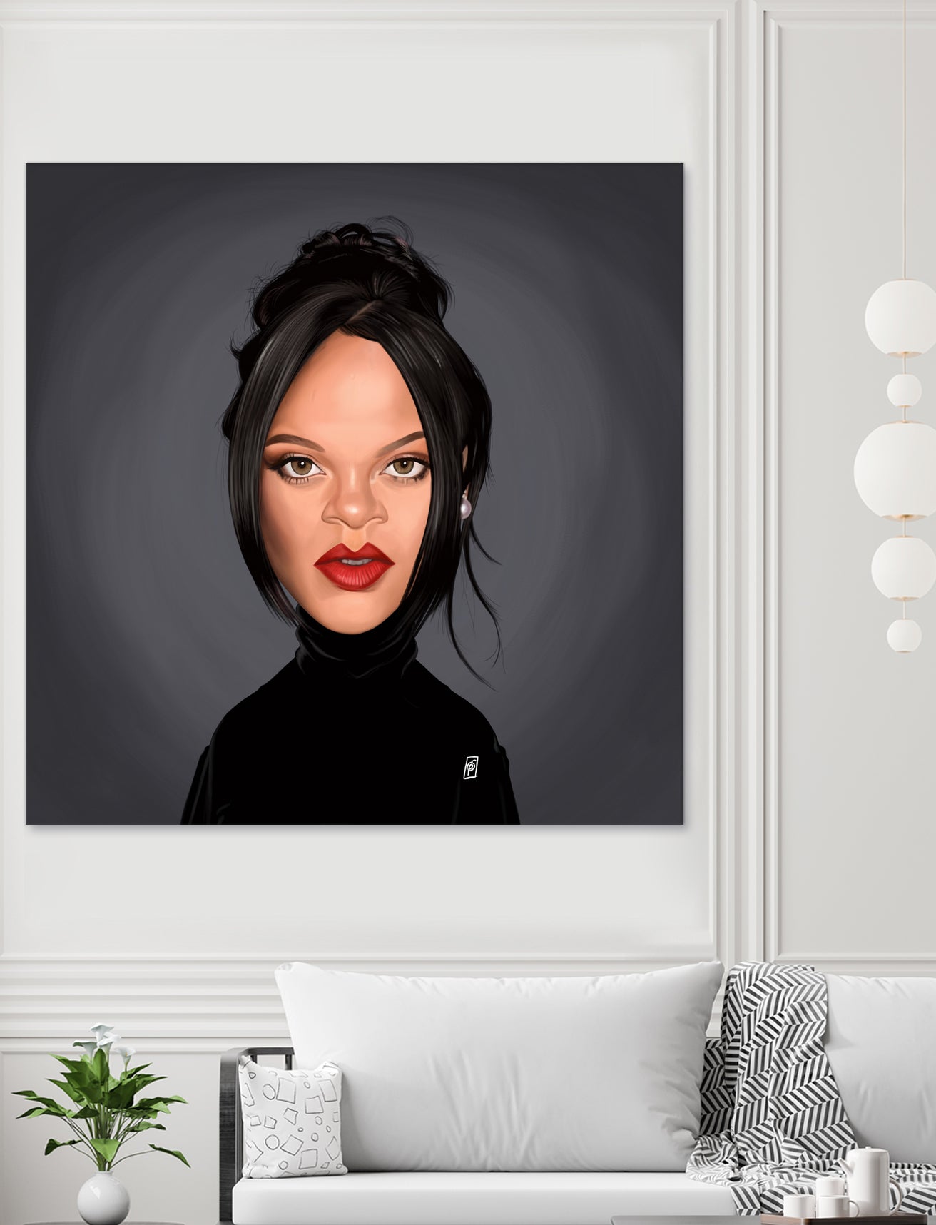 Rihanna by Rob Snow on GIANT ART - black digital painting