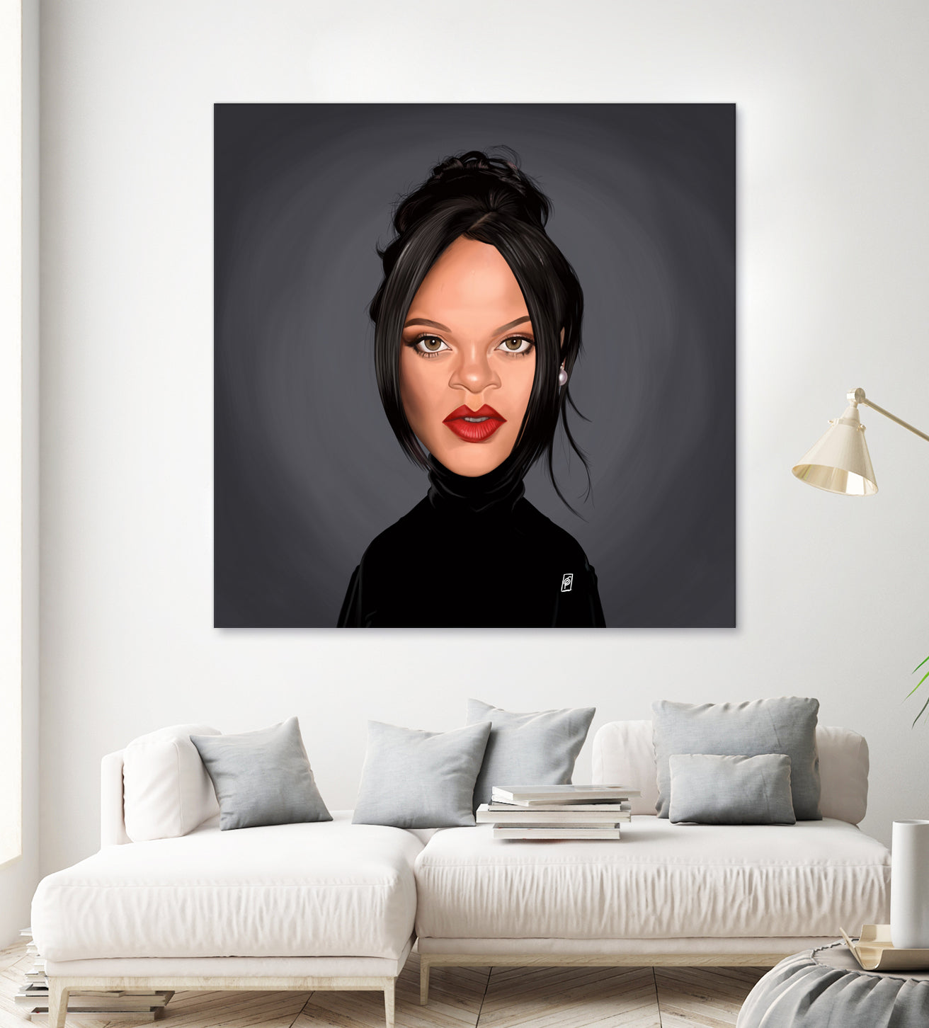 Rihanna by Rob Snow on GIANT ART - black digital painting