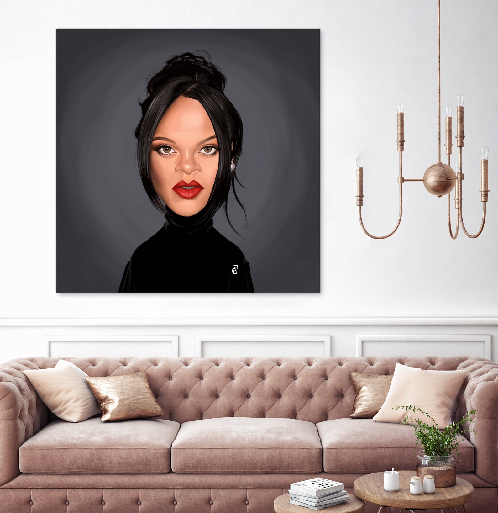 Rihanna by Rob Snow on GIANT ART - black digital painting