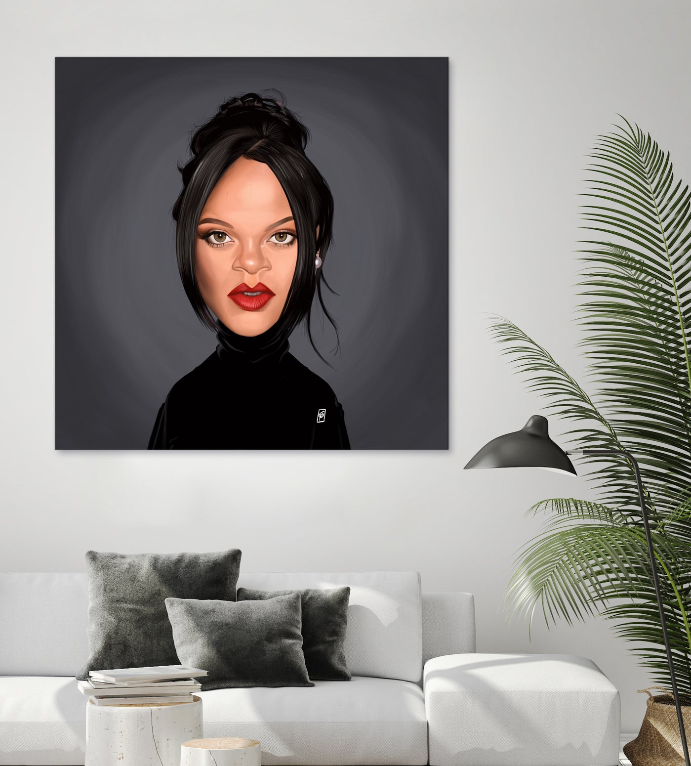 Rihanna by Rob Snow on GIANT ART - black digital painting