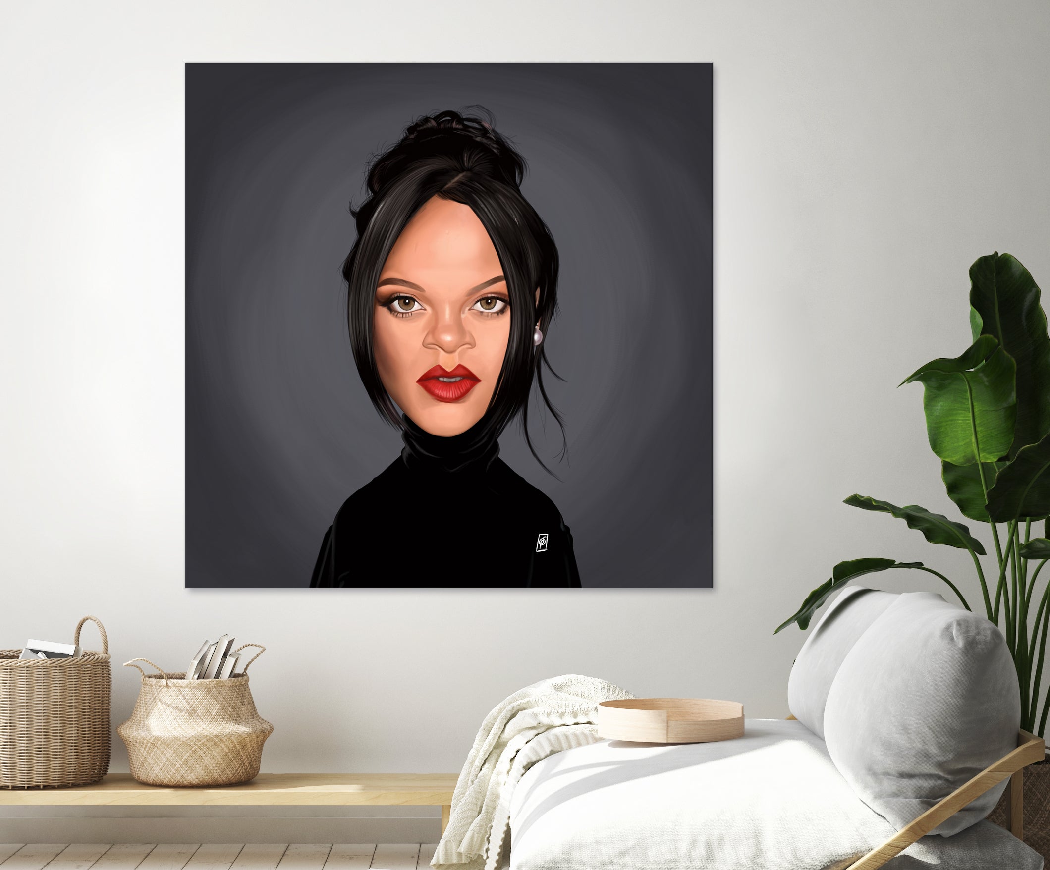 Rihanna by Rob Snow on GIANT ART - black digital painting