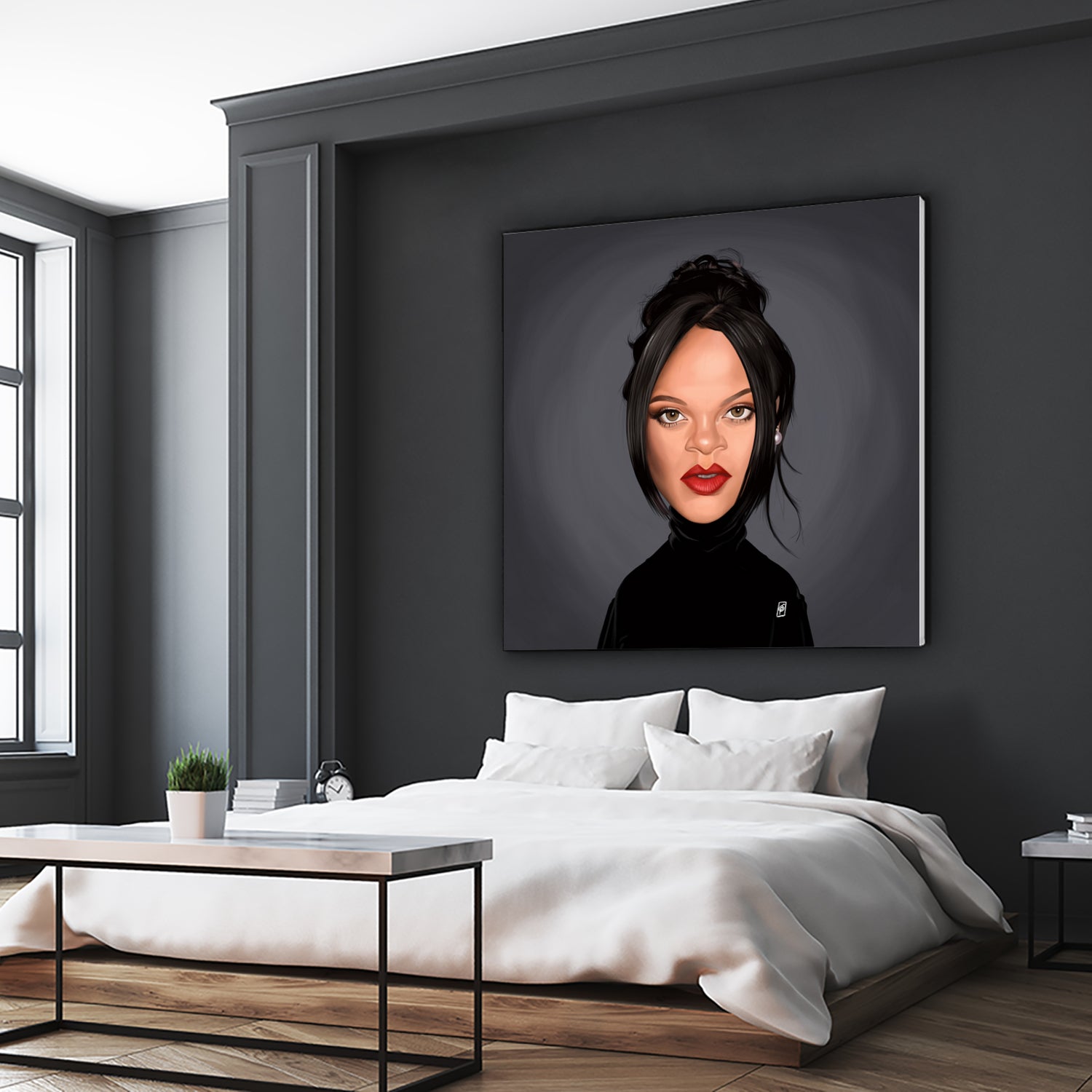 Rihanna by Rob Snow on GIANT ART - black digital painting