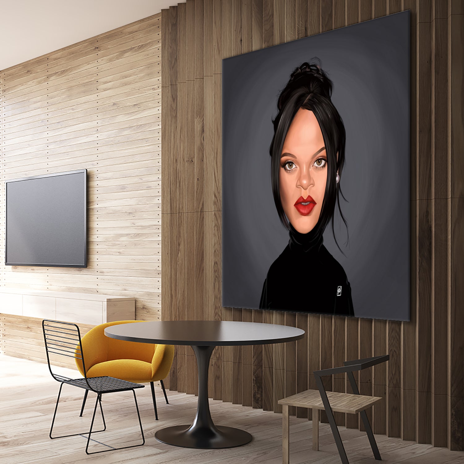 Rihanna by Rob Snow on GIANT ART - black digital painting