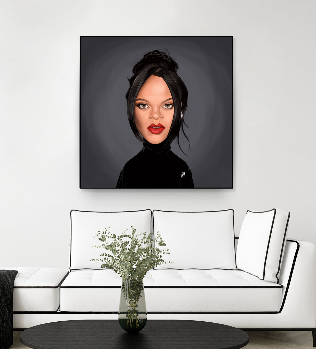 Rihanna by Rob Snow on GIANT ART - black digital painting