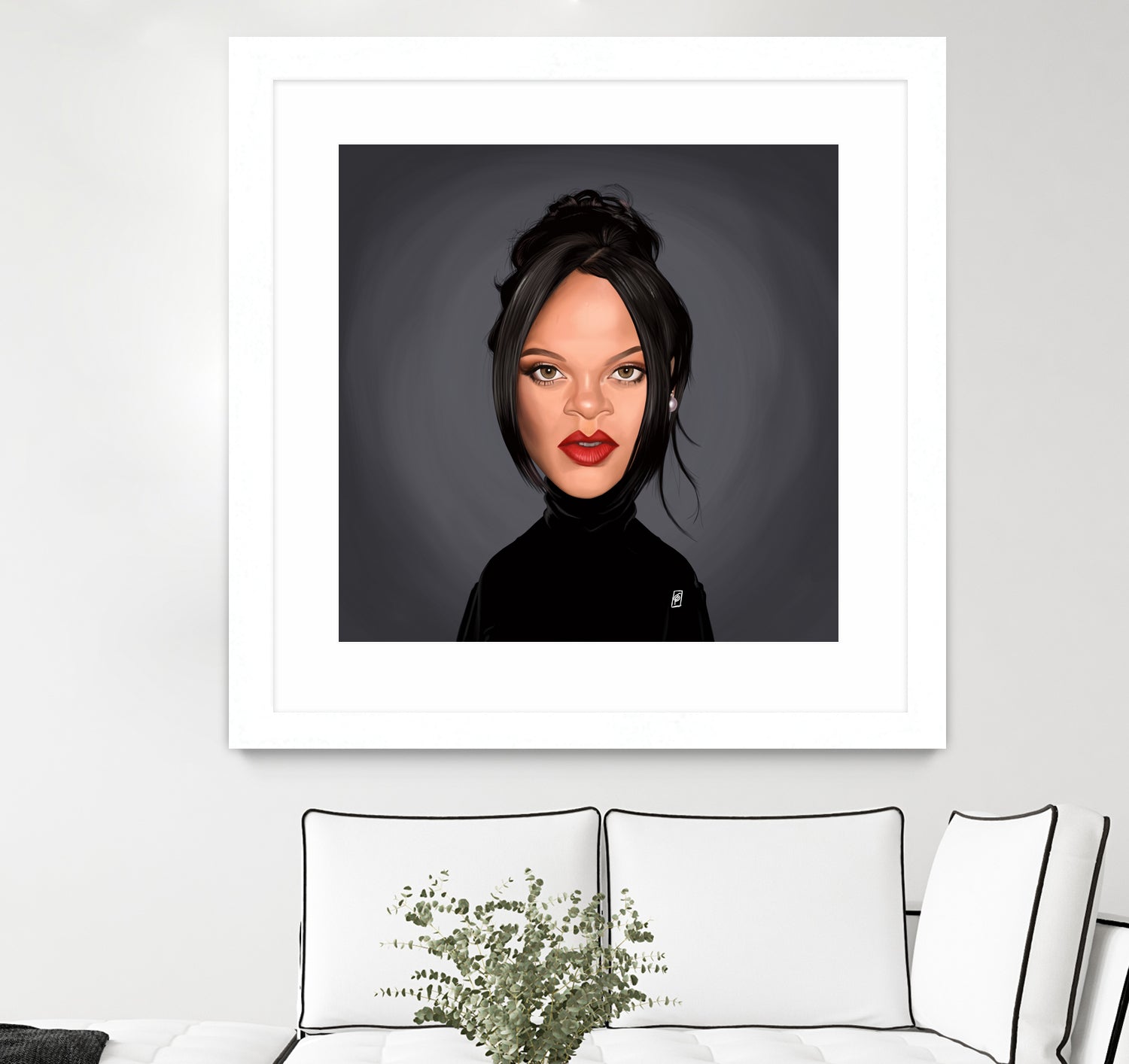 Rihanna by Rob Snow on GIANT ART - black digital painting