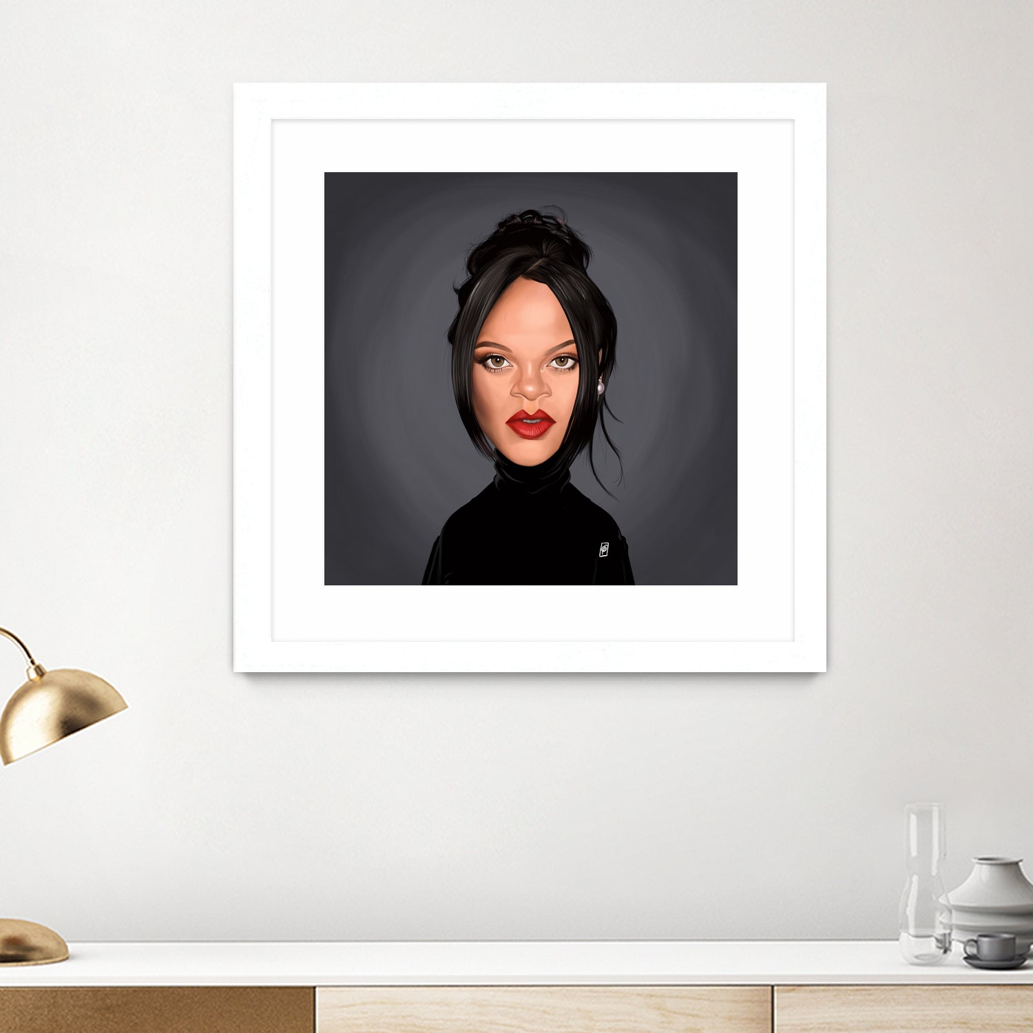 Rihanna by Rob Snow on GIANT ART - black digital painting