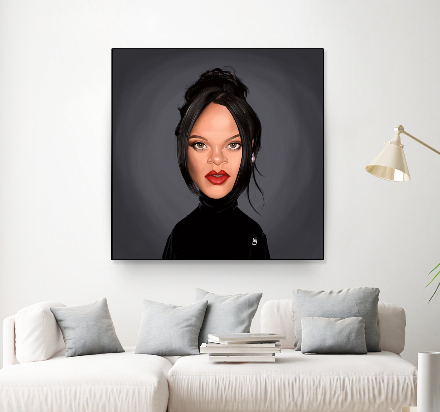 Rihanna by Rob Snow on GIANT ART - black digital painting