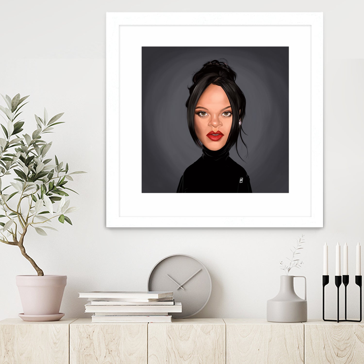 Rihanna by Rob Snow on GIANT ART - black digital painting