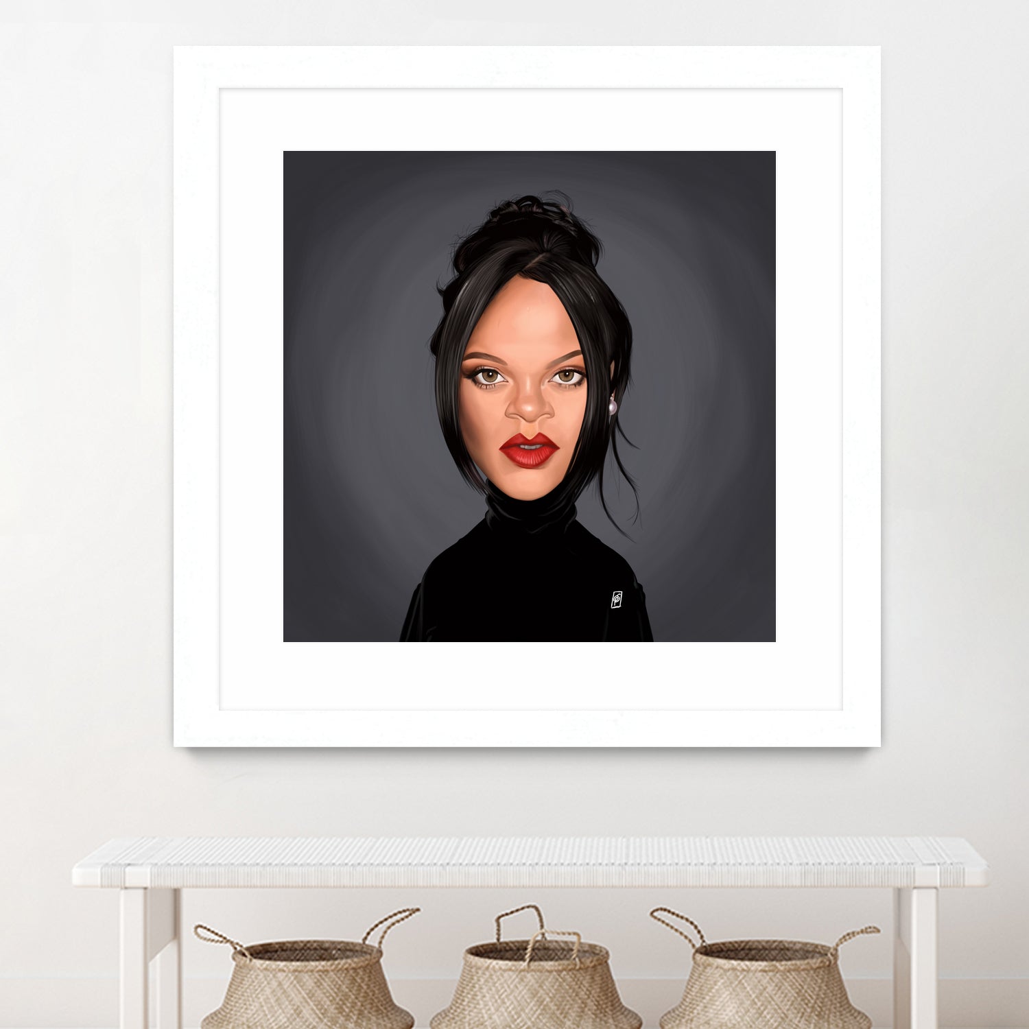 Rihanna by Rob Snow on GIANT ART - black digital painting