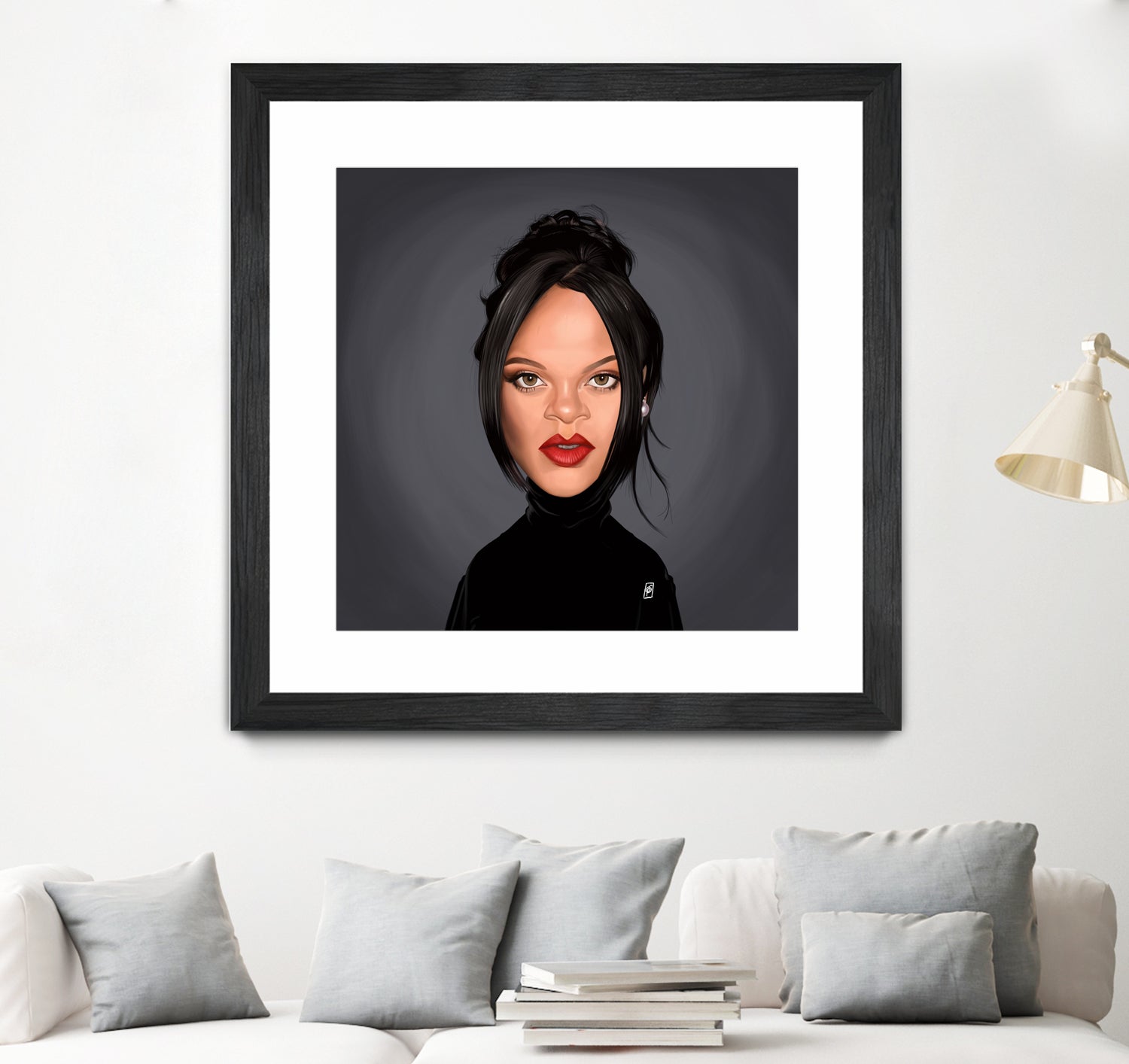 Rihanna by Rob Snow on GIANT ART - black digital painting