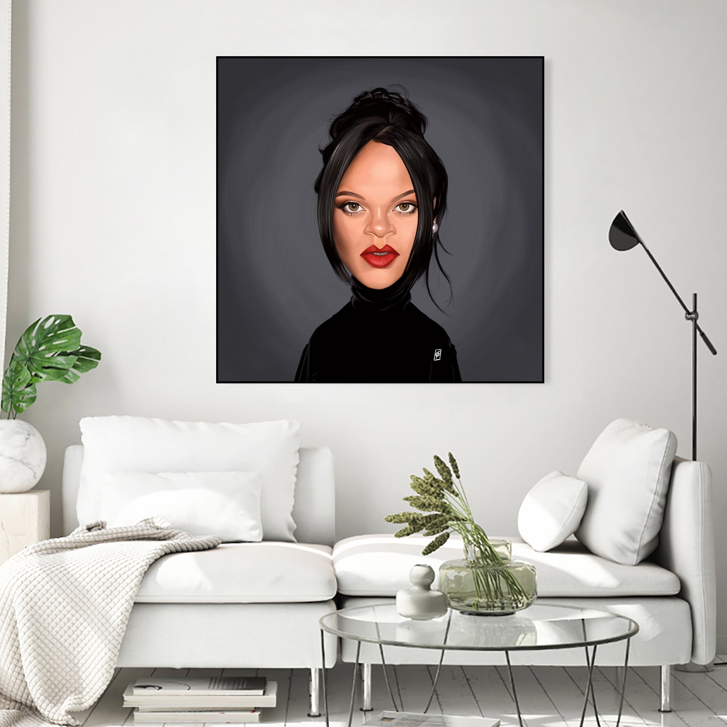 Rihanna by Rob Snow on GIANT ART - black digital painting