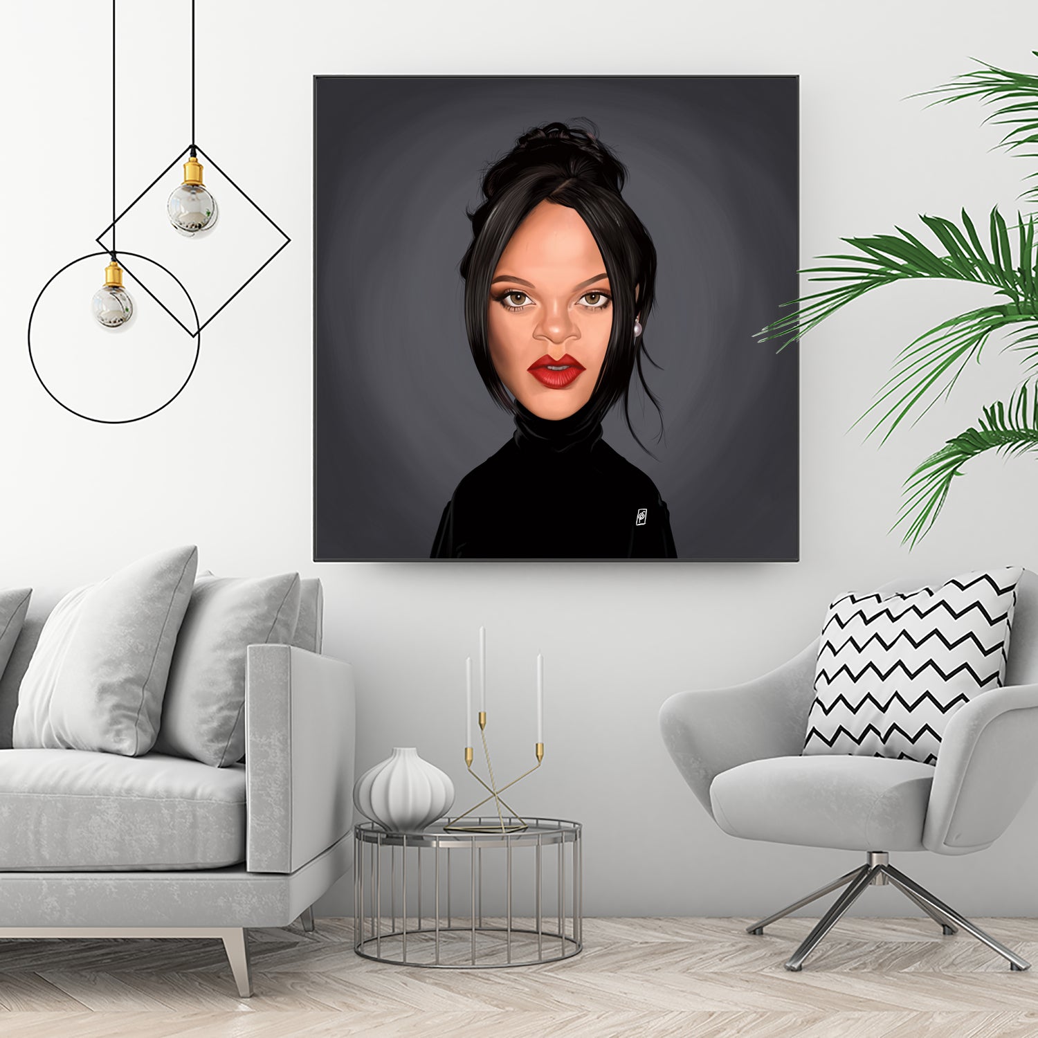 Rihanna by Rob Snow on GIANT ART - black digital painting