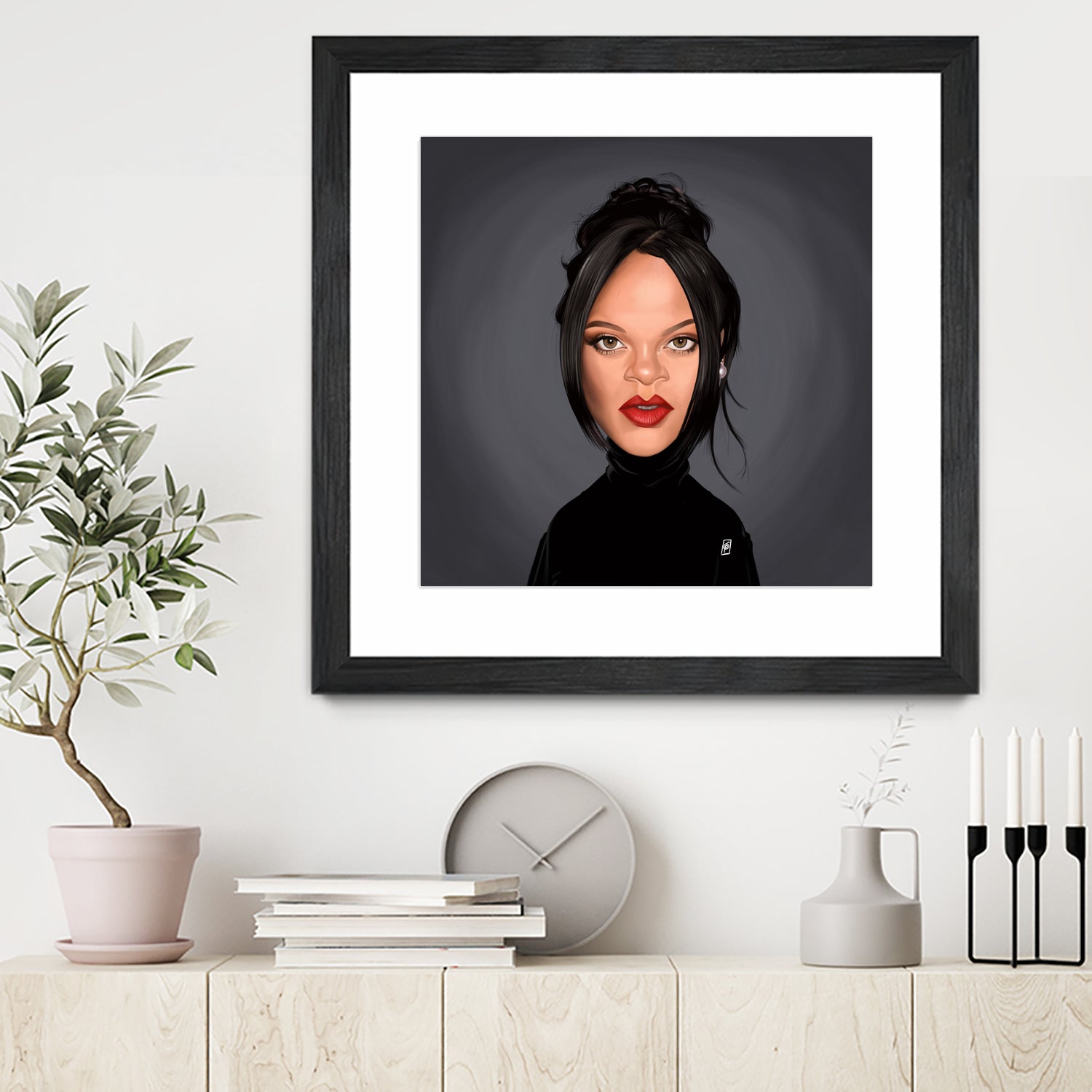 Rihanna by Rob Snow on GIANT ART - black digital painting