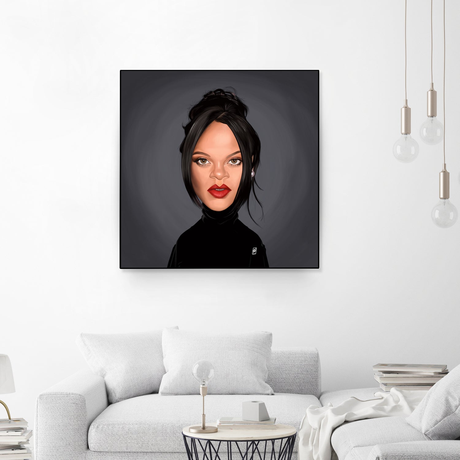 Rihanna by Rob Snow on GIANT ART - black digital painting