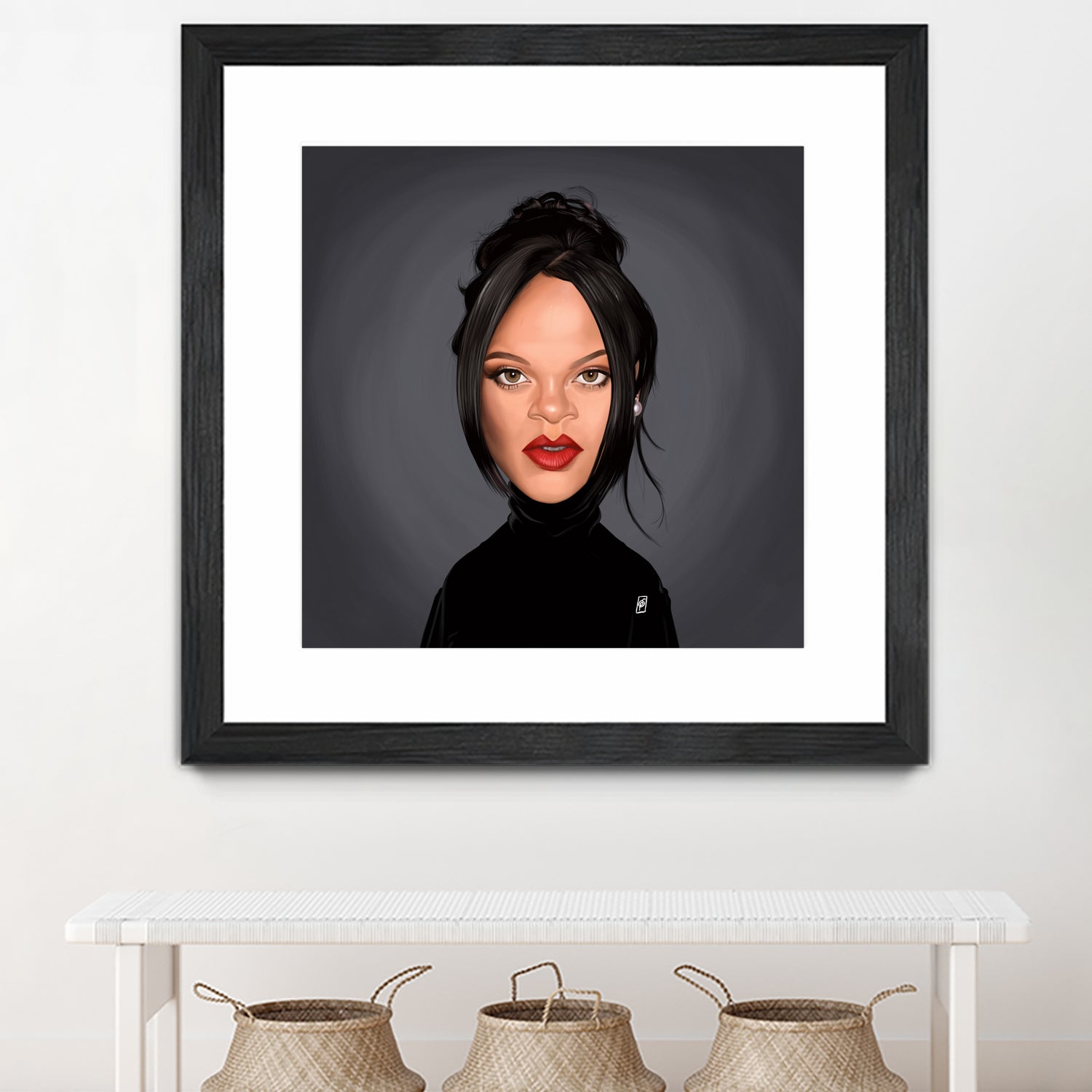 Rihanna by Rob Snow on GIANT ART - black digital painting