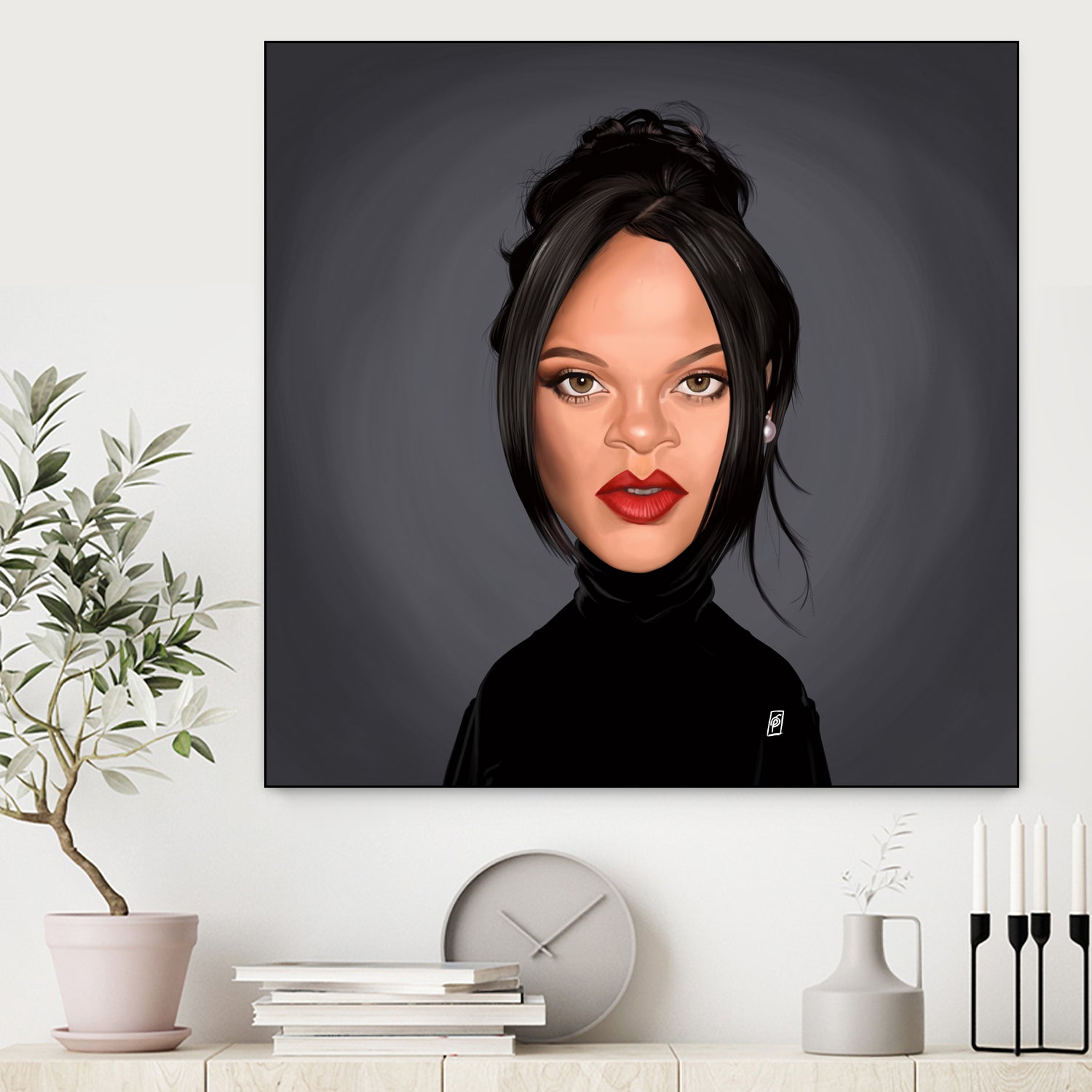 Rihanna by Rob Snow on GIANT ART - black digital painting