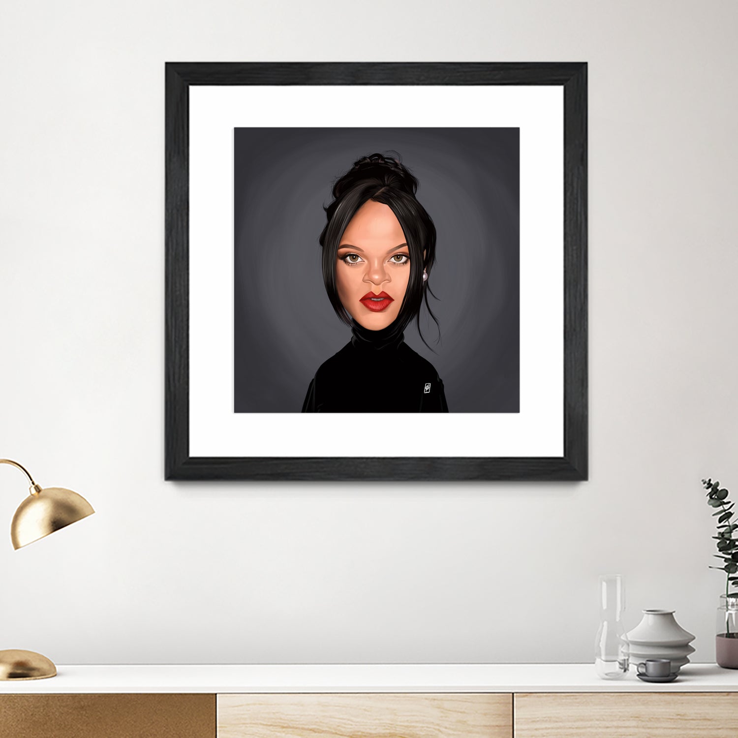 Rihanna by Rob Snow on GIANT ART - black digital painting