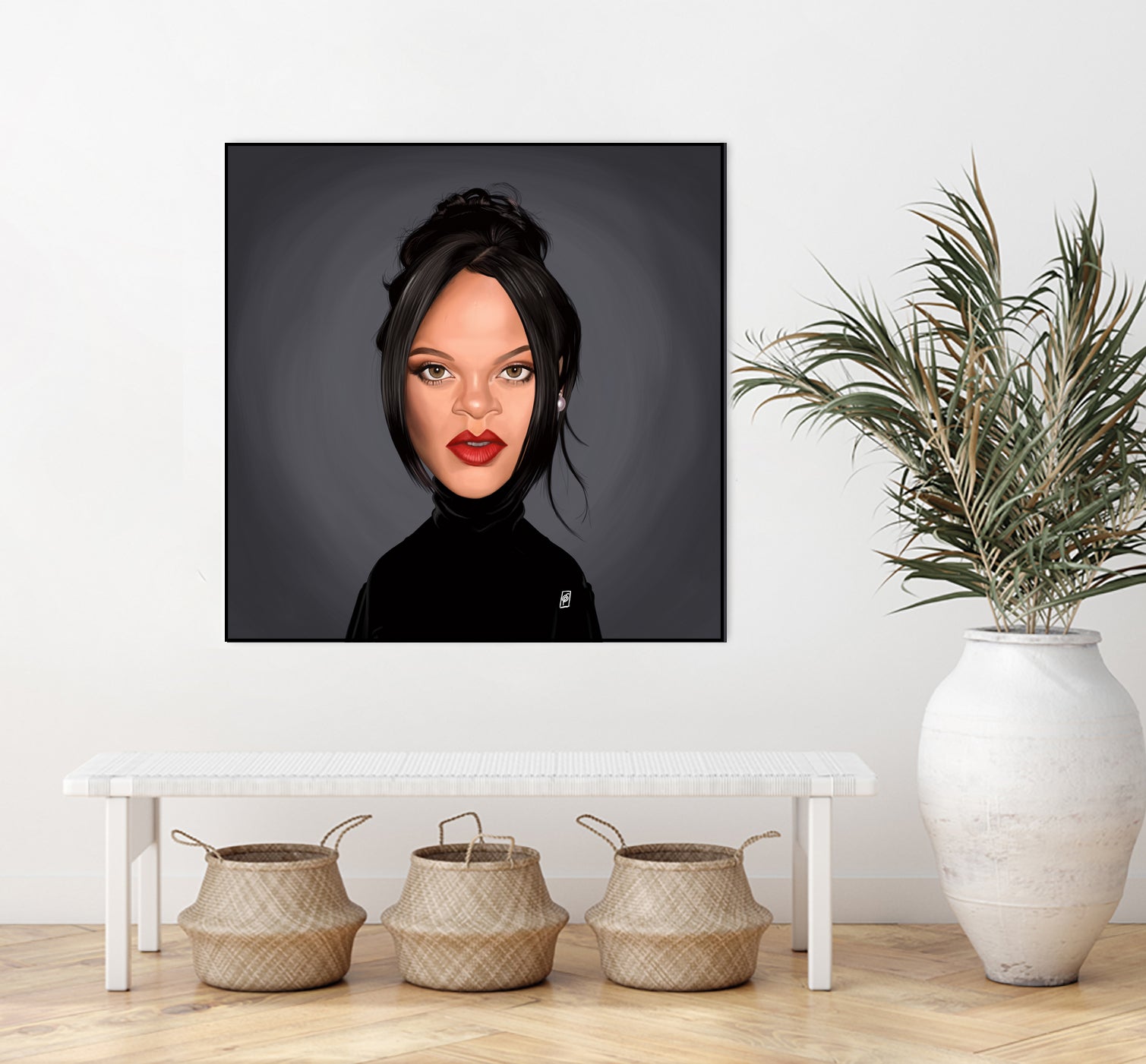 Rihanna by Rob Snow on GIANT ART - black digital painting