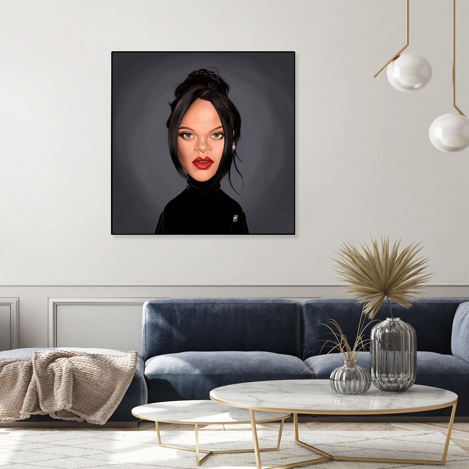 Rihanna by Rob Snow on GIANT ART - black digital painting