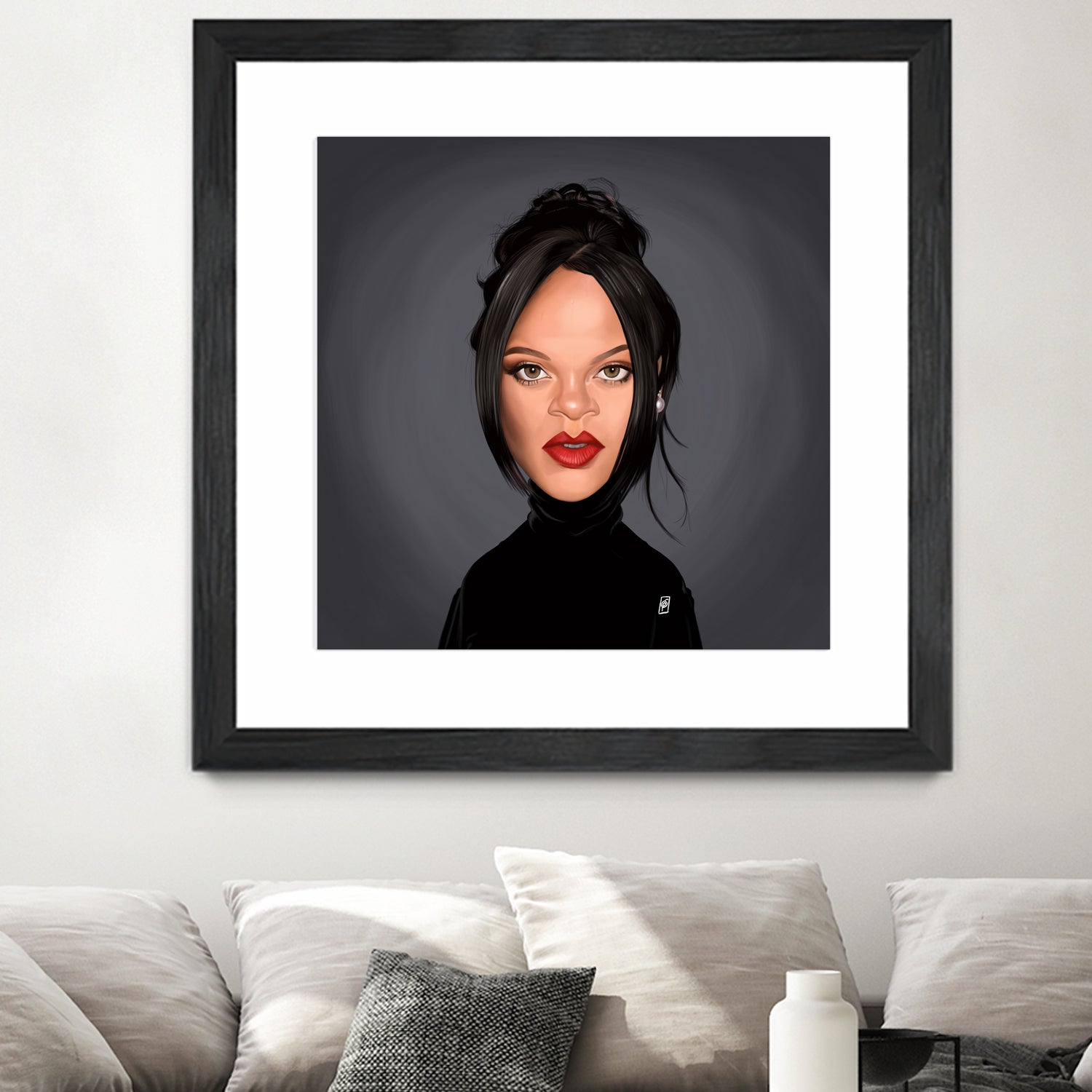 Rihanna by Rob Snow on GIANT ART - black digital painting