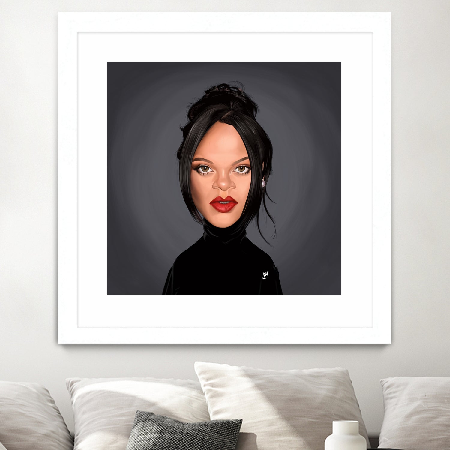 Rihanna by Rob Snow on GIANT ART - black digital painting