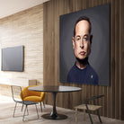 Elon Musk by Rob Snow on GIANT ART - gray digital painting