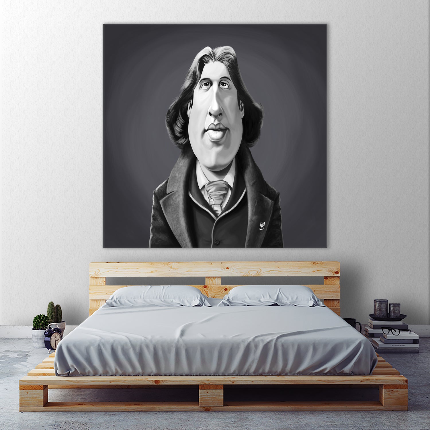 Oscar Wilde by Rob Snow on GIANT ART - gray digital painting